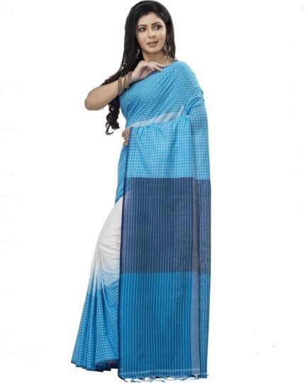 Women Printed Saree with Contrast Border